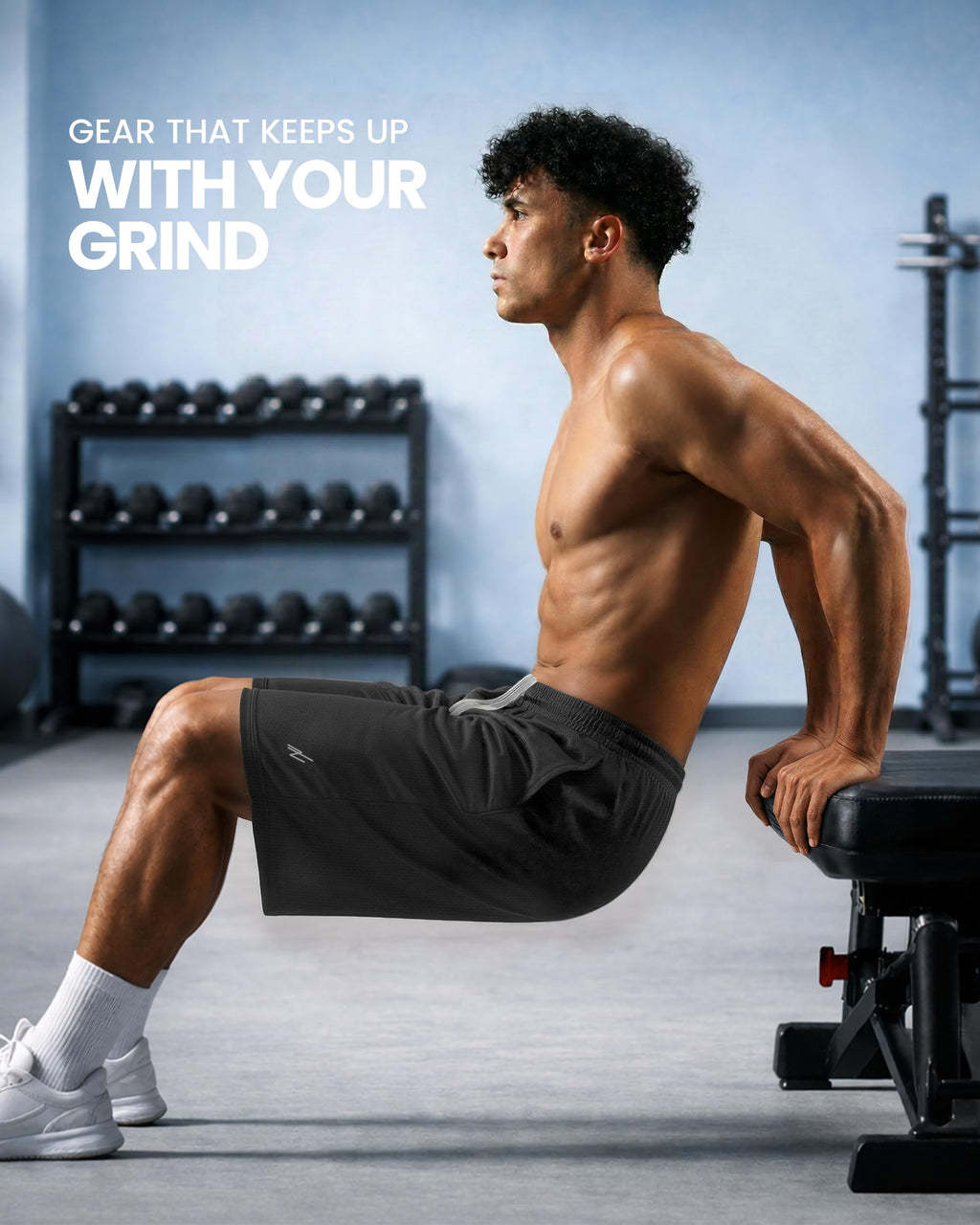 Breathable Mesh Mens Athletic Shorts Loose-Fit Quick Dry Running Gym Shorts | Lightweight Activewear Knit Workout Shorts with Pockets 8 Inch Inseam Elastic Waistband with Drawstring