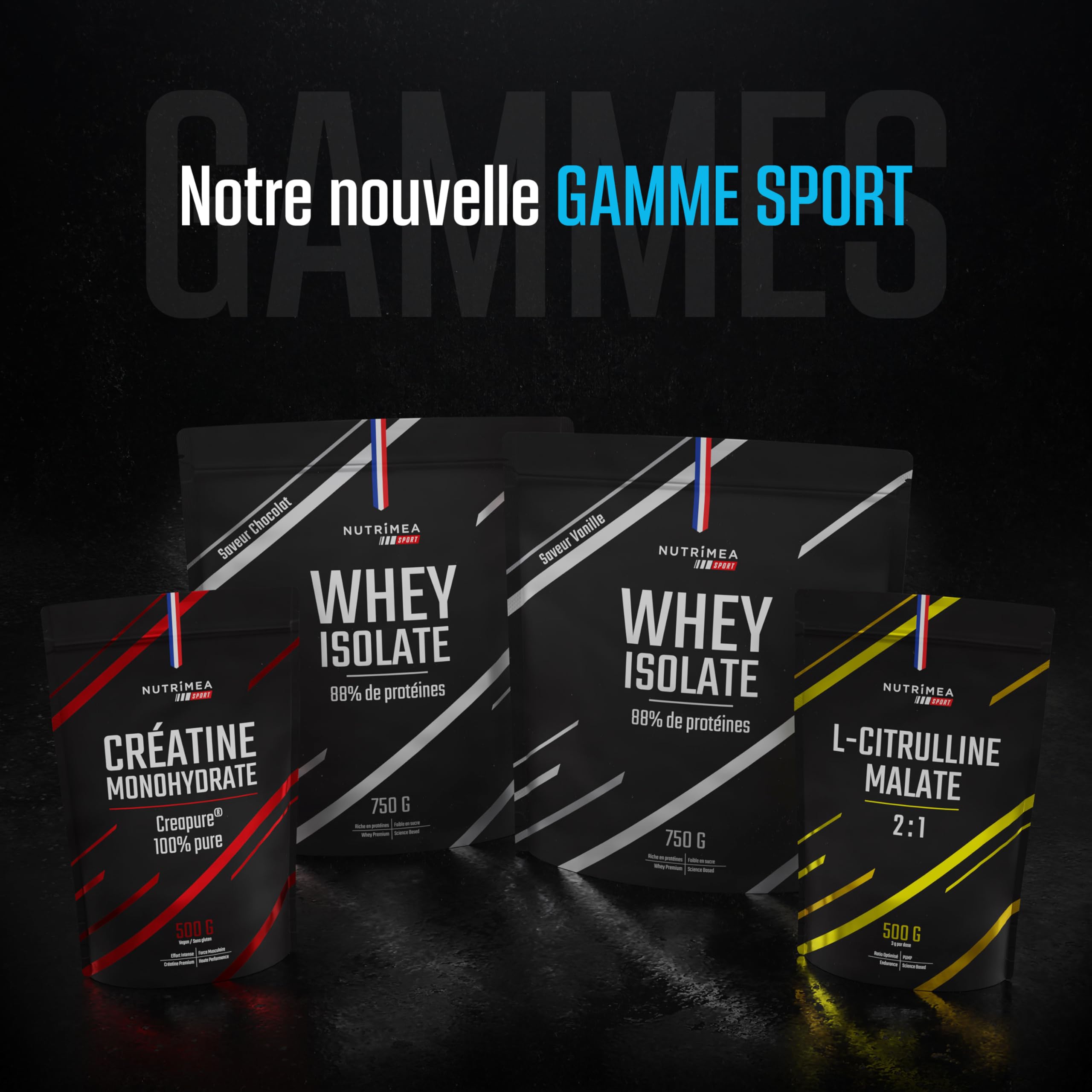 Collagene Marin | Types 1 & 2 Brevetés | Vitamines A, C & E Végétales | Pur et Naturel | Hydratation de la Peau | Protège Os et Cartilages | 900 mg | 90 Gélules | Nutrimea | Fabriqué en France