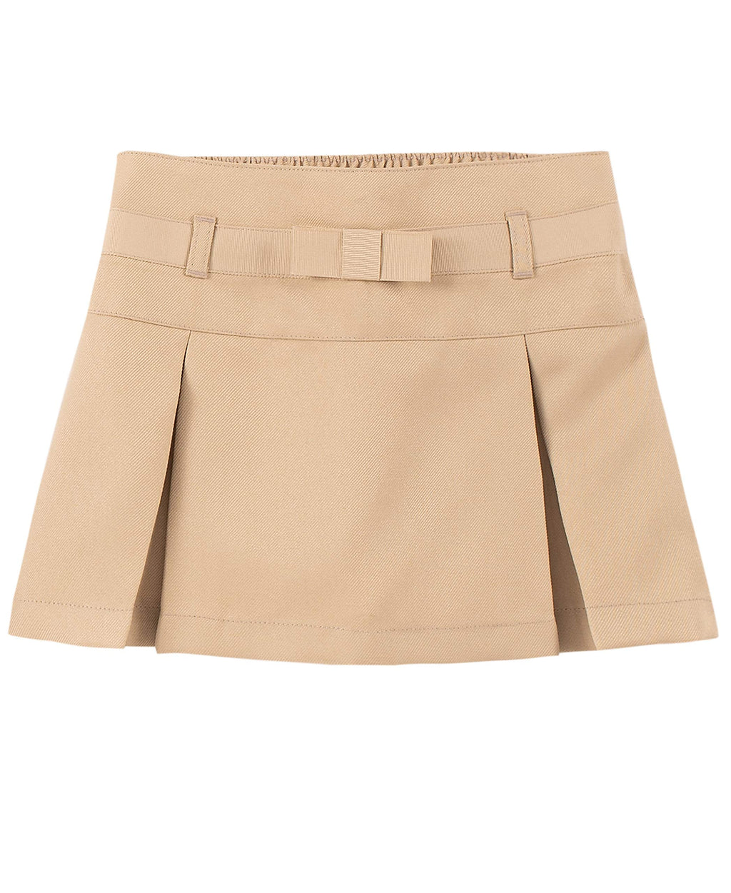 Izod Girls' School Uniform Pull-on Scooter Skirt with Undershorts, Knit Waistband & Functional Pockets, Wrinkle Resistant