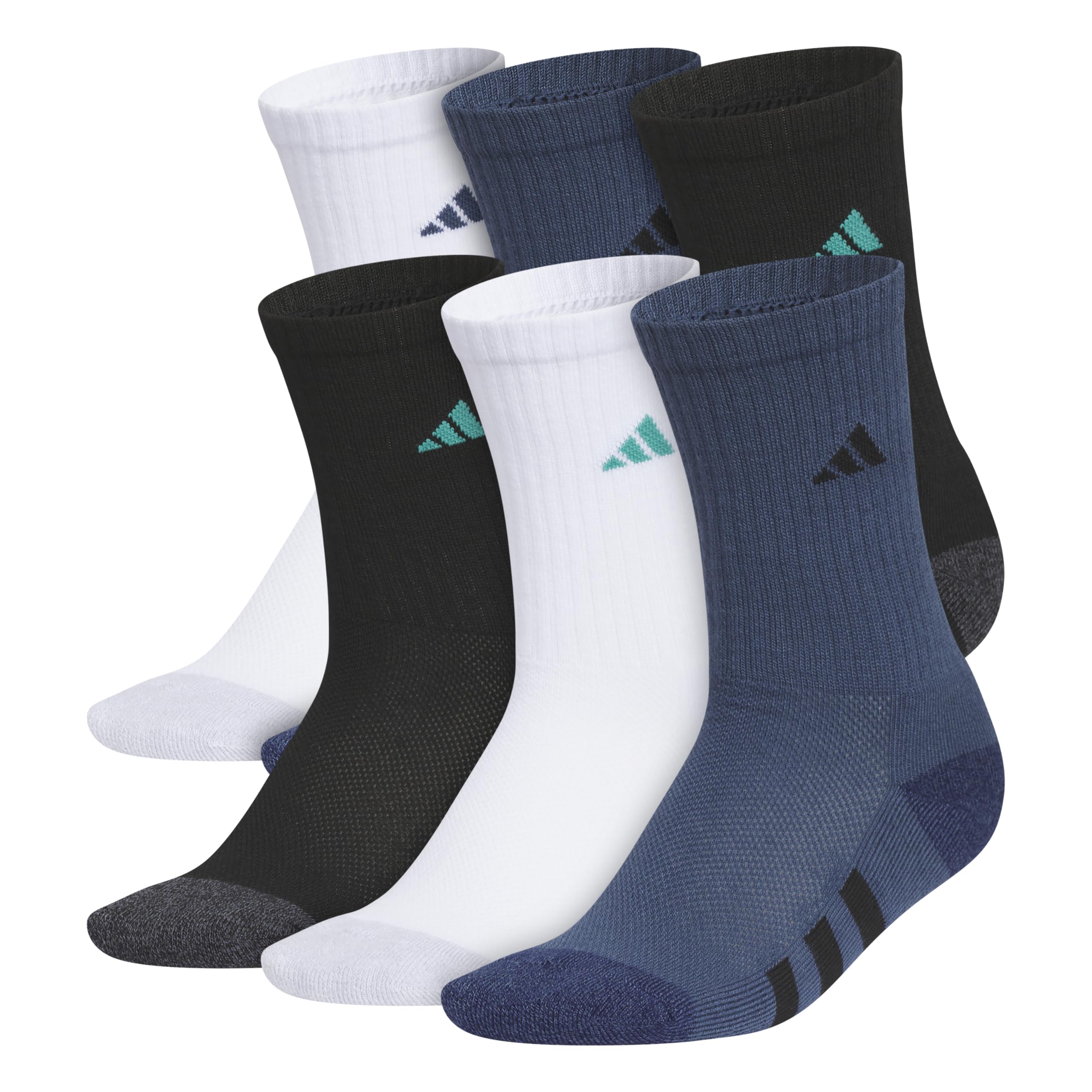 adidas Kids Athletic Cushioned 6-Pack Crew (Little Kid/Big Kid/Adult)