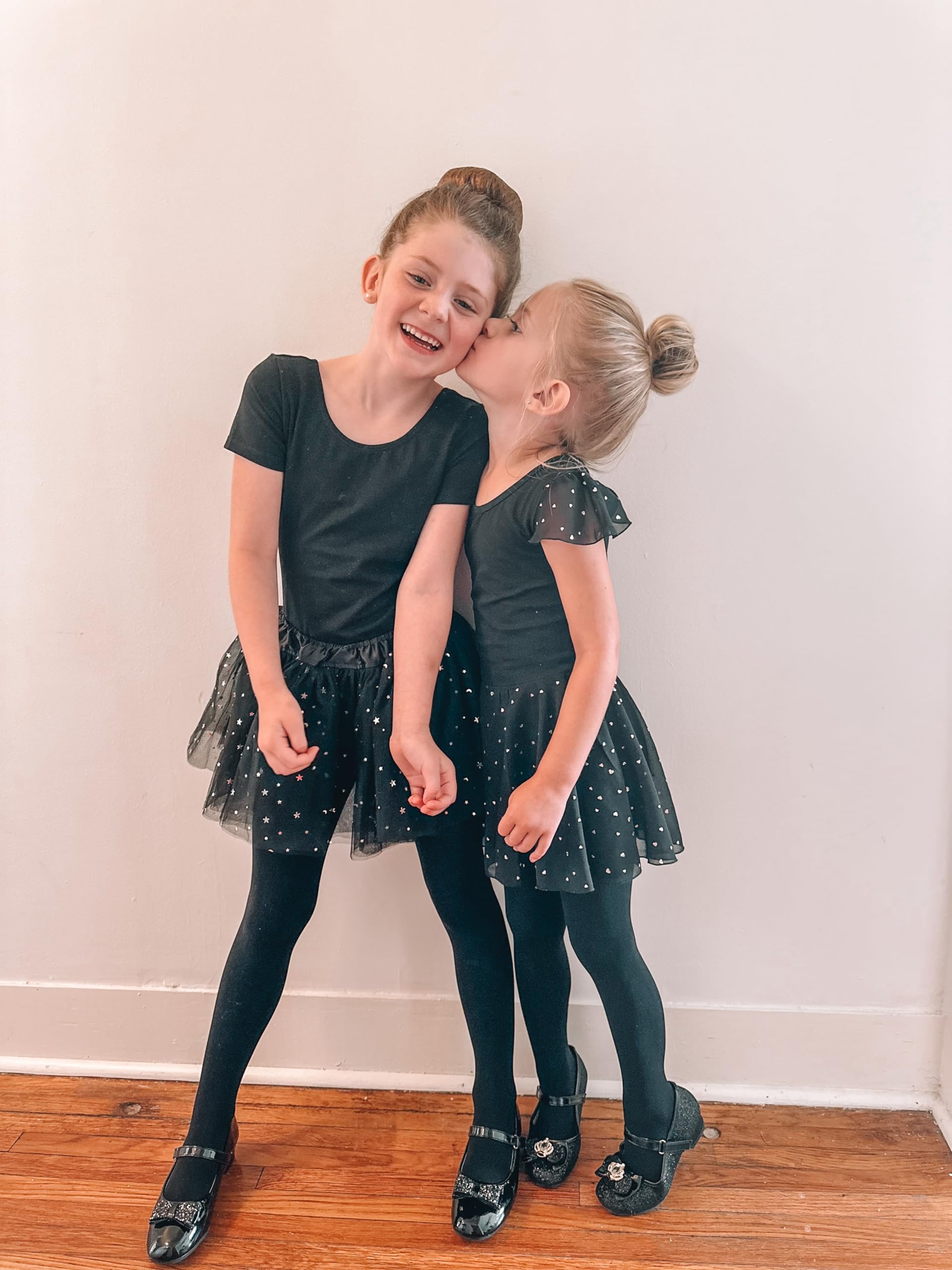 Stelle Girls' Convertible & Transition Ballet Tights for Toddler Dance Kid | High Waist, Stretch, Opaque, Soft Footless Stockings, Teen & Youth Pantyhose, Ballerina, Class, Studio, Performance, Recital