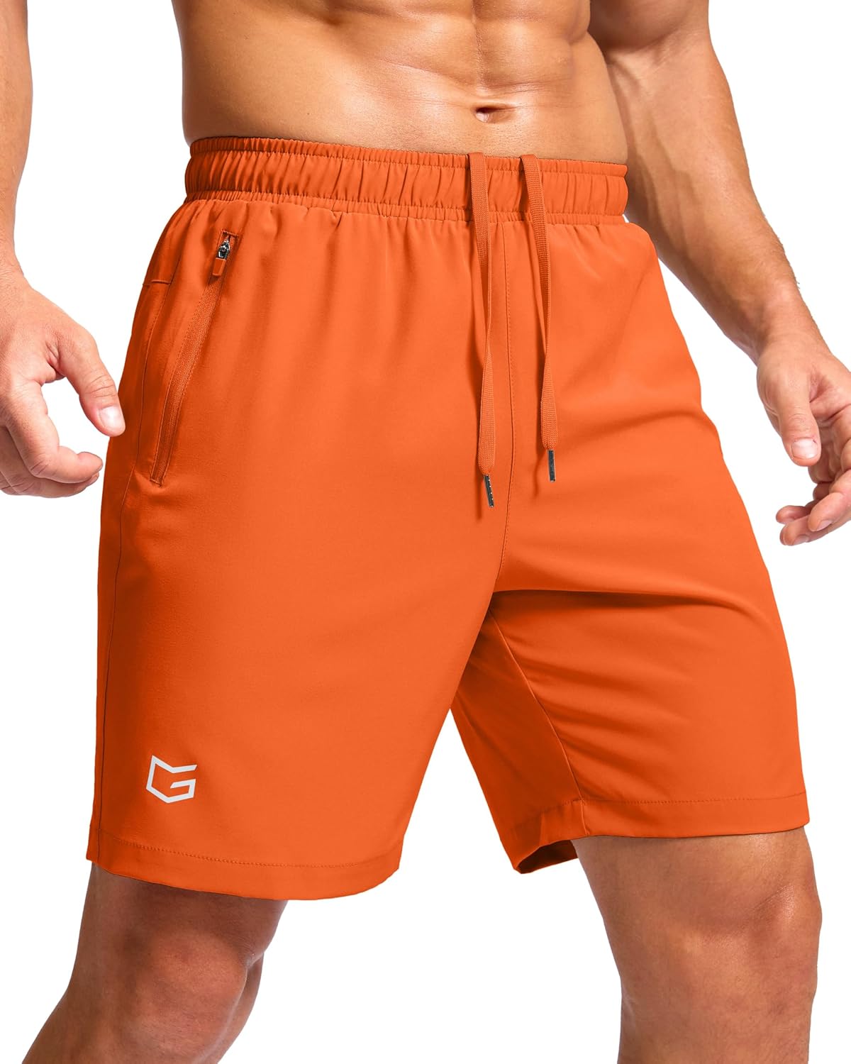 G Gradual Men's Athletic Running Shorts with 2 Zipper Pockets 7"/ 5"/ 9" | Quick Dry, Lightweight, Breathable, Moisture Wicking, Workout, Gym