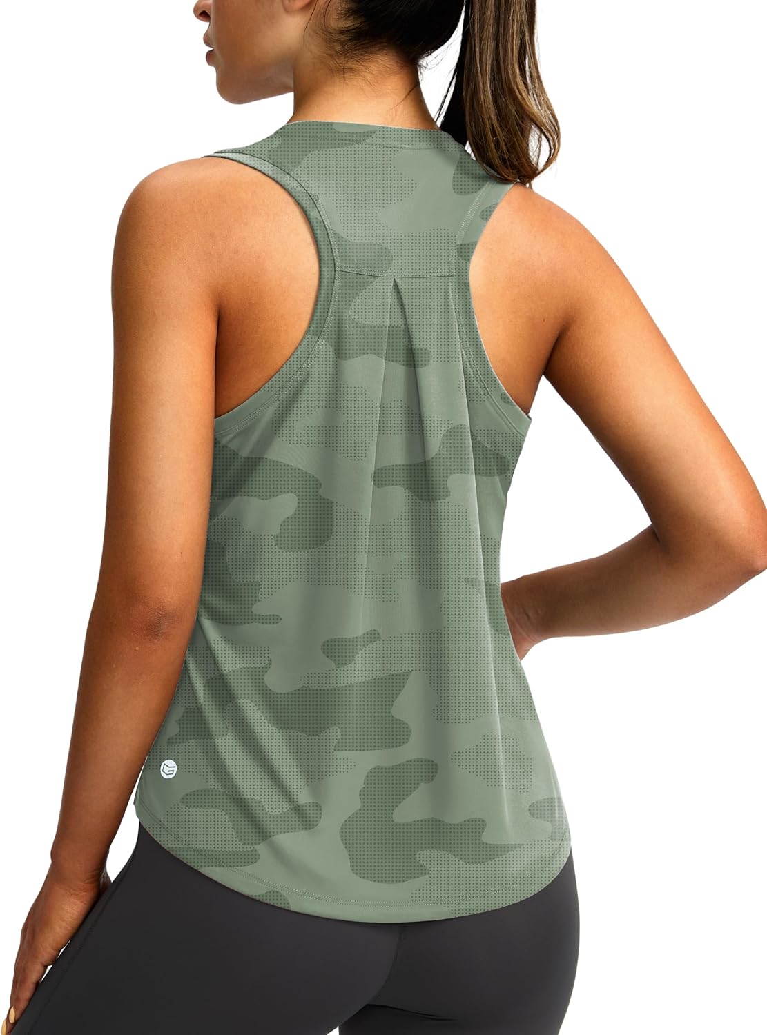 G Gradual Women's Workout Tops Racerback Athletic Tank Tops | Sleeveless, Loose Fit, Crew Neck, Ultra-soft, Moisture Wicking, Yoga Running Gym Shirts for Women