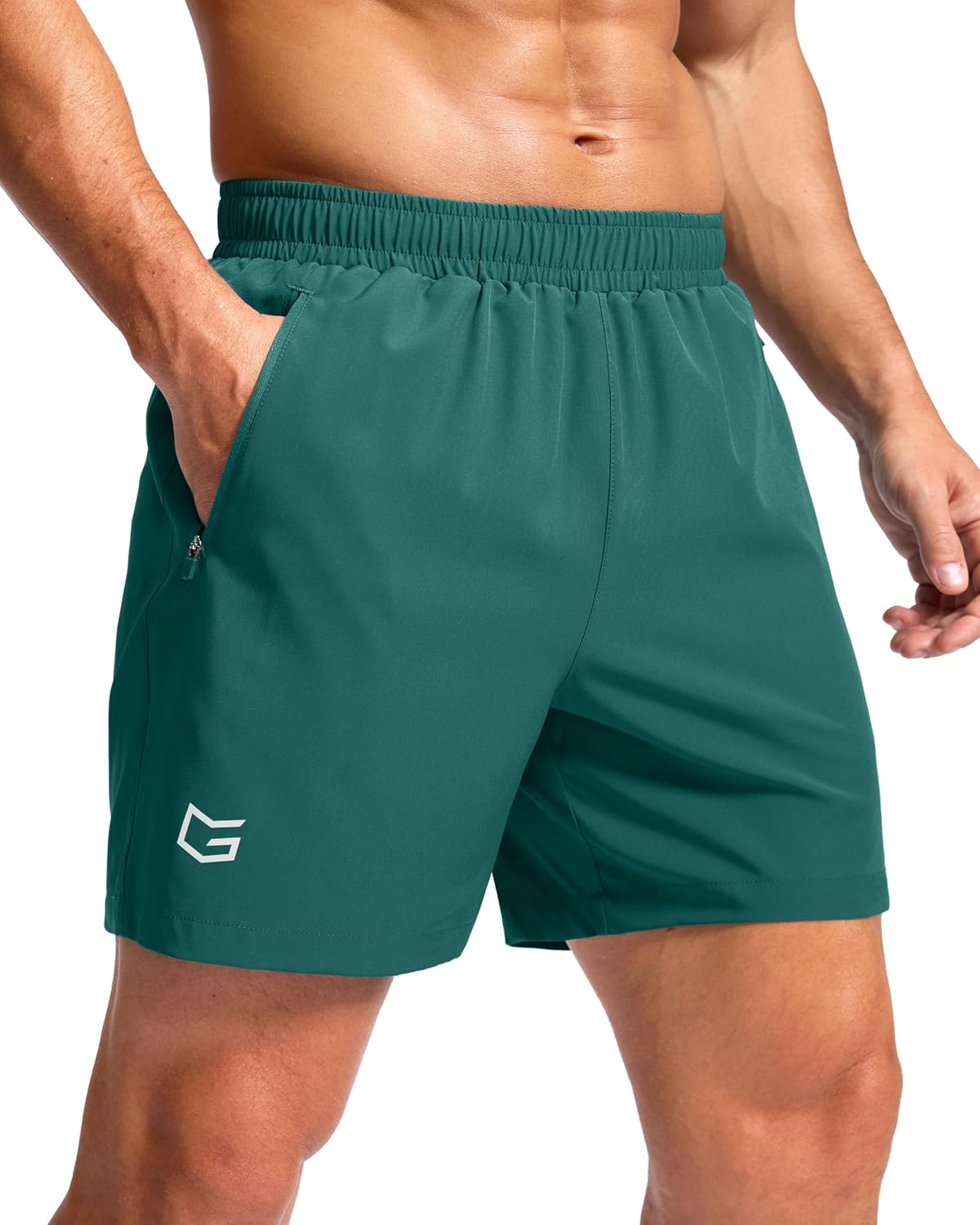 G Gradual Men's Athletic Running Shorts with 2 Zipper Pockets 7"/ 5"/ 9" | Quick Dry, Lightweight, Breathable, Moisture Wicking, Workout, Gym