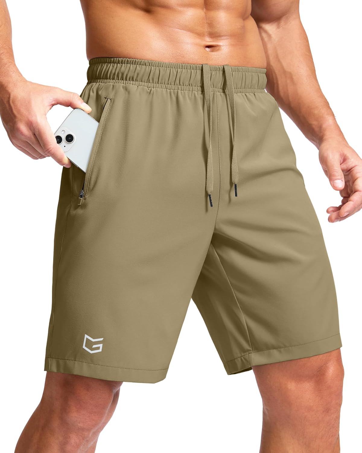 G Gradual Men's Athletic Running Shorts with 2 Zipper Pockets 7"/ 5"/ 9" | Quick Dry, Lightweight, Breathable, Moisture Wicking, Workout, Gym
