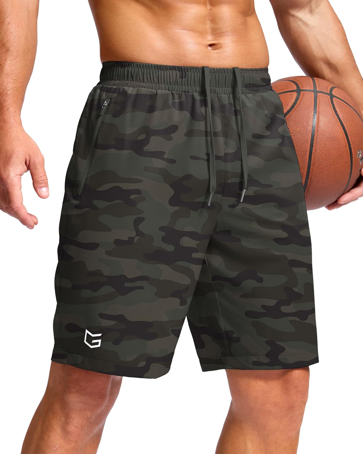G Gradual Men's Athletic Running Shorts with 2 Zipper Pockets 7"/ 5"/ 9" | Quick Dry, Lightweight, Breathable, Moisture Wicking, Workout, Gym