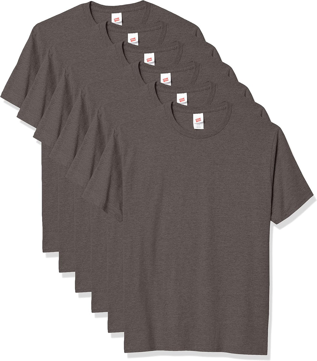 Hanes Men's T-Shirt Pack - 4 or 6 Pack - Essential-T Crewneck Cotton T-Shirts - Everyday Men's Clothing - Big & Tall
