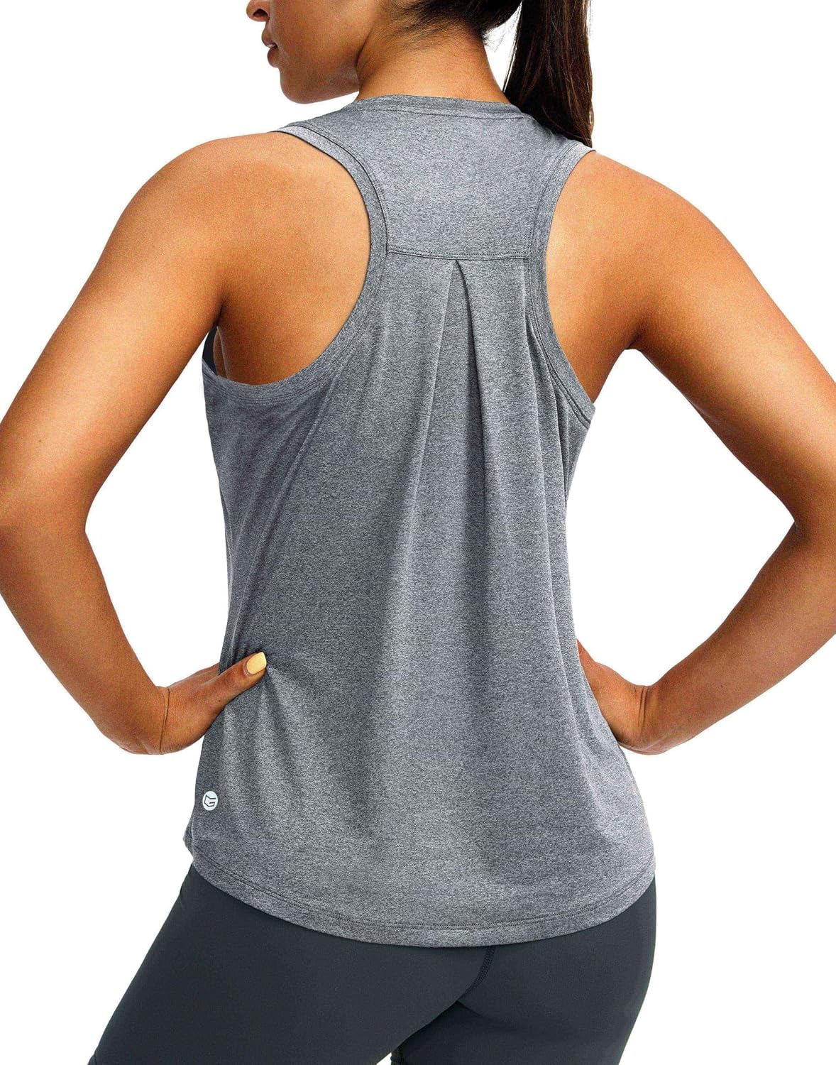 G Gradual Women's Workout Tops Racerback Athletic Tank Tops | Sleeveless, Loose Fit, Crew Neck, Ultra-soft, Moisture Wicking, Yoga Running Gym Shirts for Women