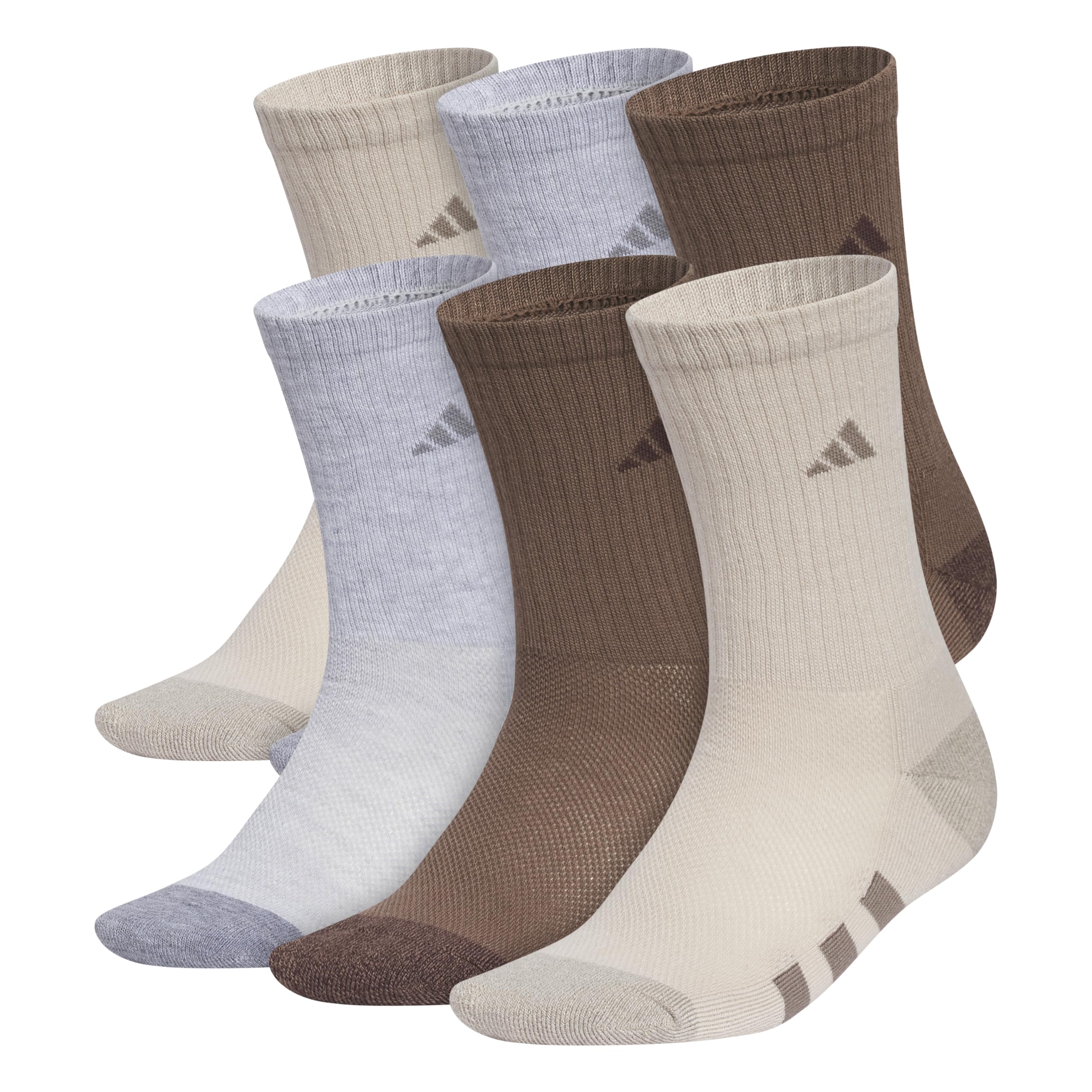adidas Kids Athletic Cushioned 6-Pack Crew (Little Kid/Big Kid/Adult)