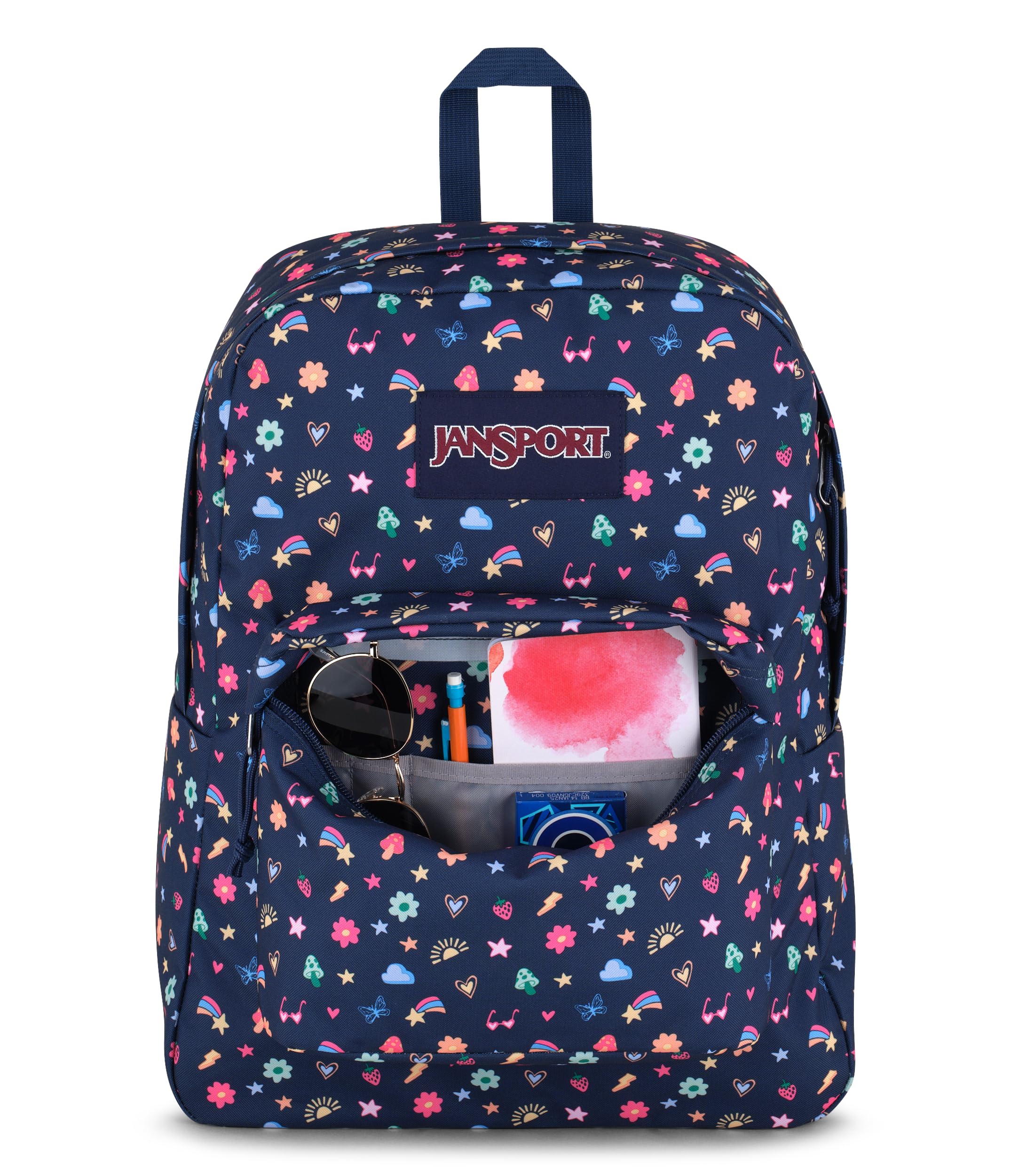 JanSport SuperBreak One Backpack - Durable, Lightweight Bag with 1 Main Compartment, Front Utility Pocket with Built-in Organizer, Premium Backpack, Grounded Grey
