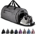Fitgriff® Sac de Sport Homme & Femme V1 - Sacs de Voyage avec Compartiments Chaussures et Humide, pour Gym, Fitness, Weekend - Duffel Bag