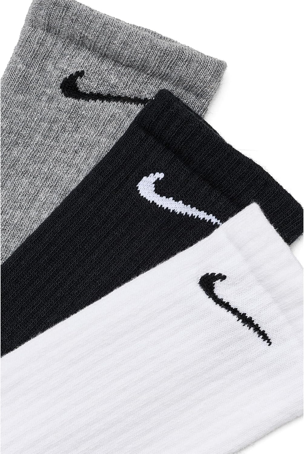 Nike Unisex Adult Everyday Cushioned Training Crew Socks (6-Pack) | Mens and Womens