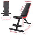 Foldable Adjustable Weight Bench 7-Level Heavy Duty Steel Workout Bench for Full Body Strength Training Home Gym Equipment