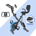 Foldable apartment bike, 16 levels of magnetic resistance, maximum load capacity of kg, LED screen, 5 modes, sound level less than 10 dB, adjustment of the height of the sable on 8 positions.