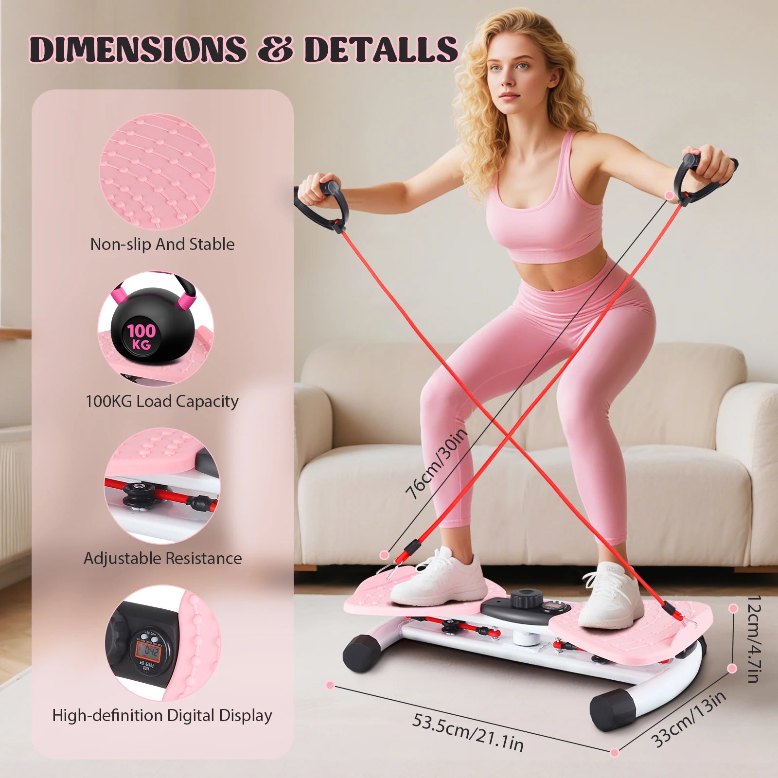 Rotating Waist Twisting Disc Magnetic Balance Board Fitness Twisting Board Waist Aerobics Machine Body Twisting Boards