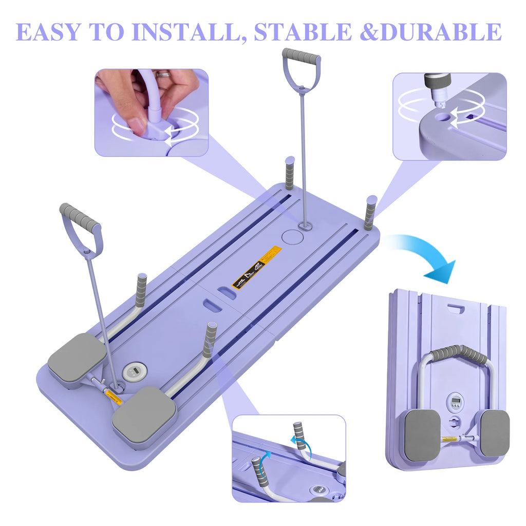 Foldable Fitness Board Abdominal Board Push Up Plate Pilates Boards Full Body Ab Board Reformer Fitness Core Workout Equipments