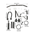 Cable Weight Pulley System for Home Gym Pulley System Gym with Safety Ropes Unisex-Adult Fitness Strength Training Equipment