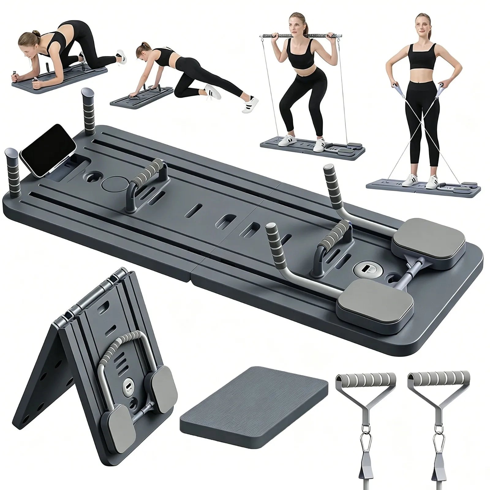 Foldable Fitness Board Abdominal Board Push Up Plate Pilates Boards Full Body Ab Board Reformer Fitness Core Workout Equipments