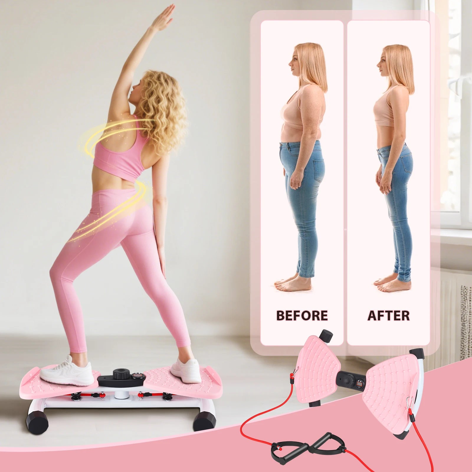 Rotating Waist Twisting Disc Magnetic Balance Board Fitness Twisting Board Waist Aerobics Machine Body Twisting Boards