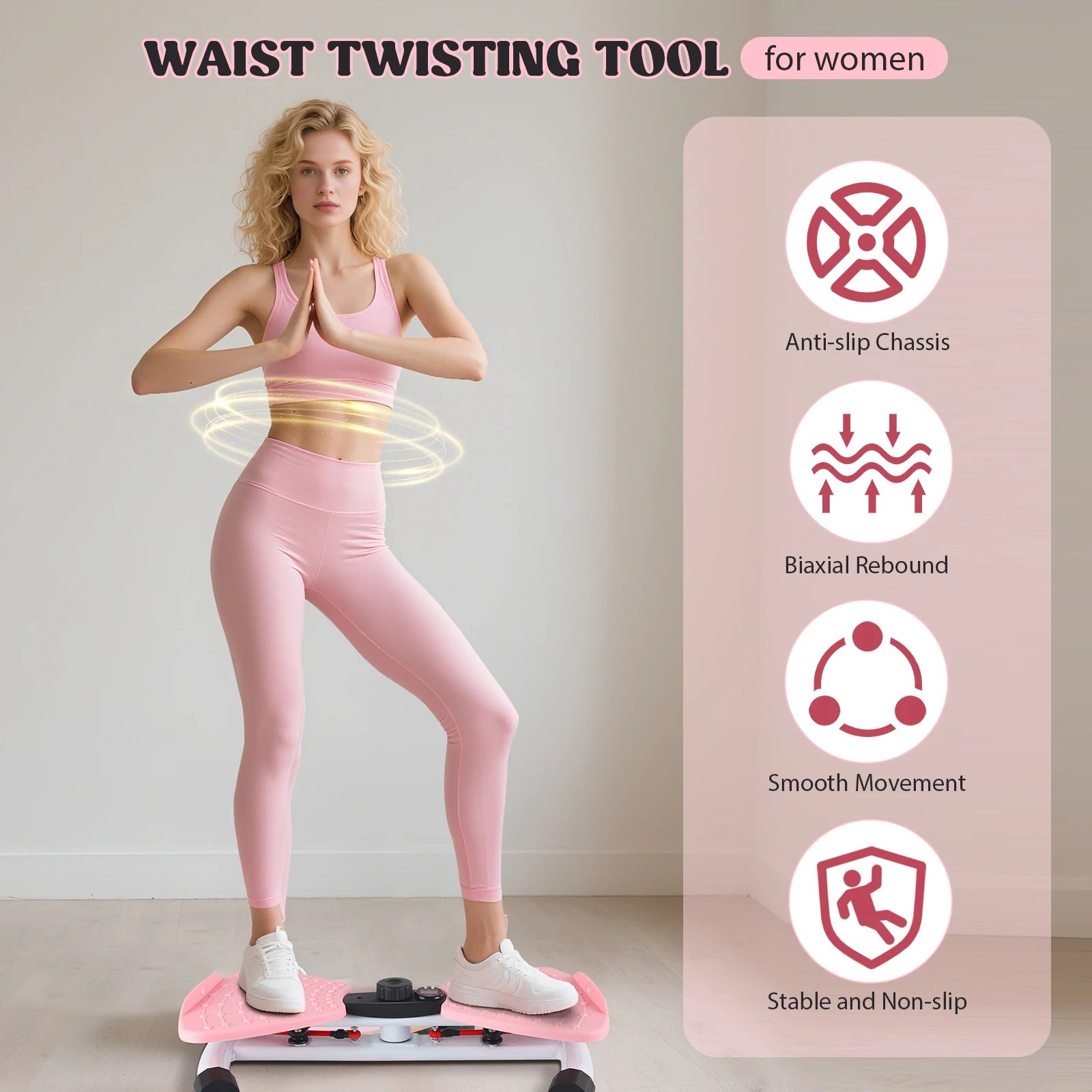 Rotating Waist Twisting Disc Magnetic Balance Board Fitness Twisting Board Waist Aerobics Machine Body Twisting Boards