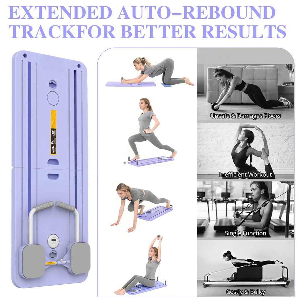 Foldable Fitness Board Abdominal Board Push Up Plate Pilates Boards Full Body Ab Board Reformer Fitness Core Workout Equipments